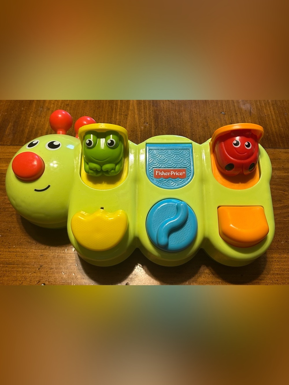Fisher-Price Green, Blue & Yellow Fold-Out Activity Panel